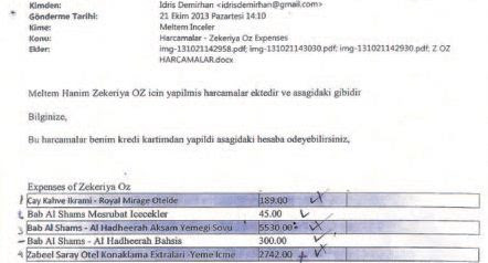 İşte Zekeriya Öz'ün faturasını ödeyen kartın sahibi